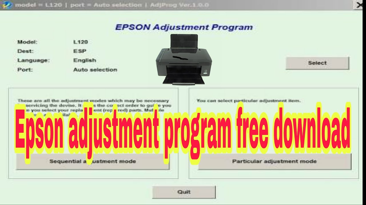 download adjustment program epson
